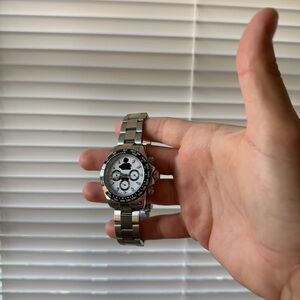 Stainless Steel  Watch Silver and White